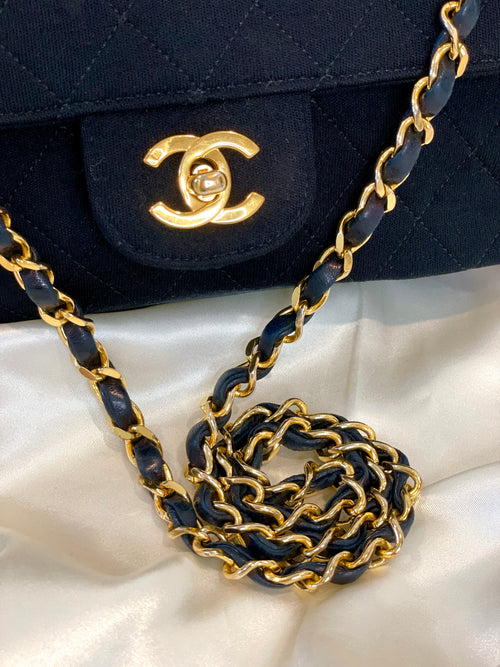 Rare Chanel Jersey Medium Double Flap Bag – SFN