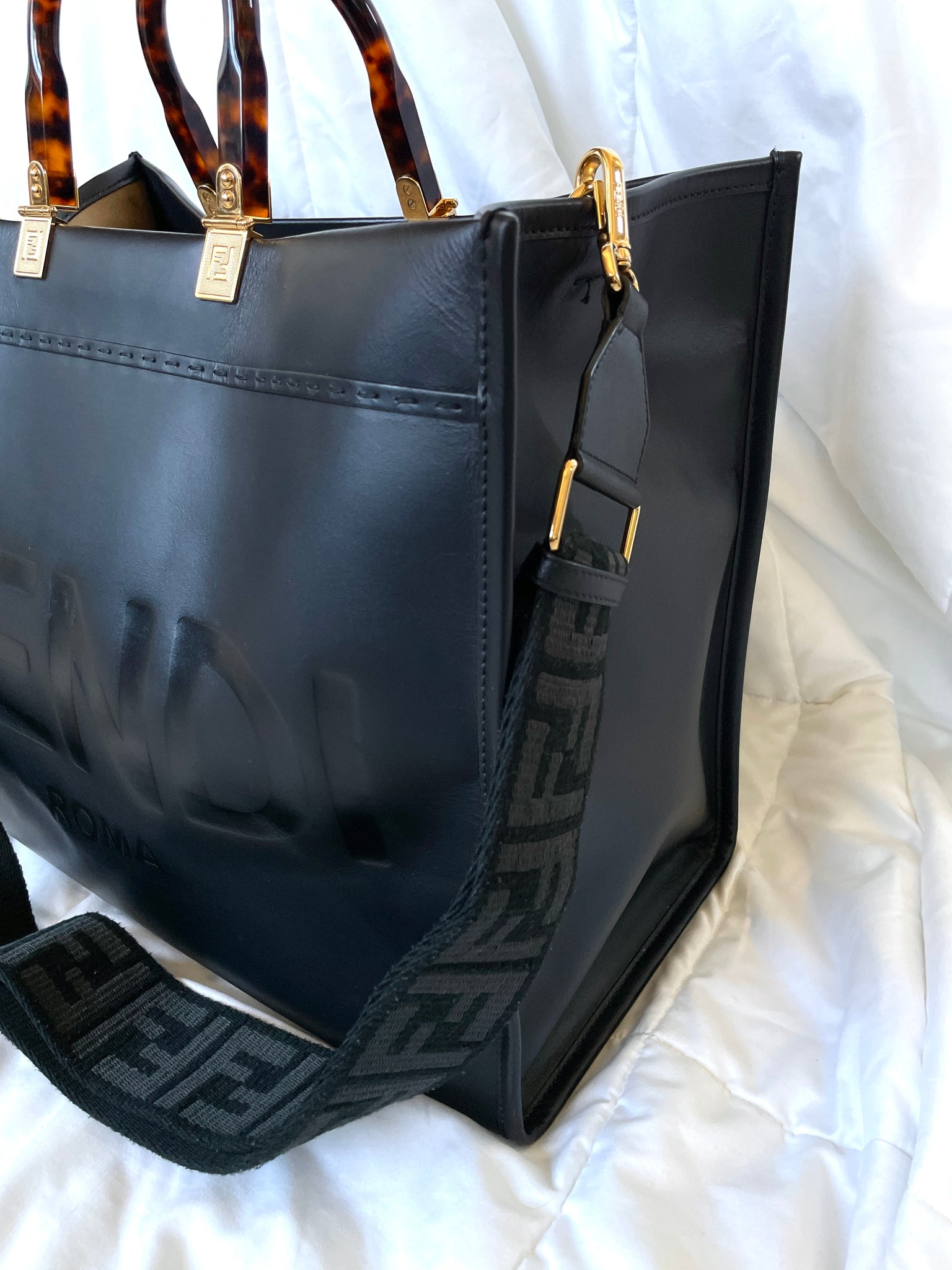Fendi sunshine leather tote bag - Fendi - Women-bags tote bag - Women -  SMETS
