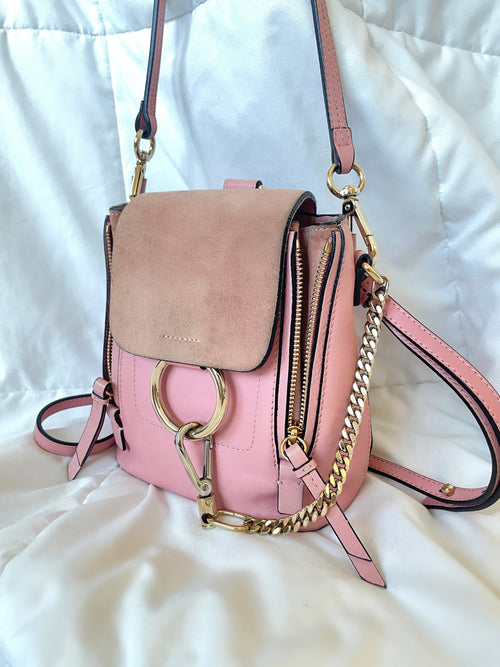 CHLOE - pink mini faye bag