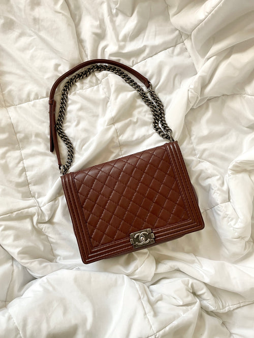 Chanel Burgundy Boy Bag – SFN