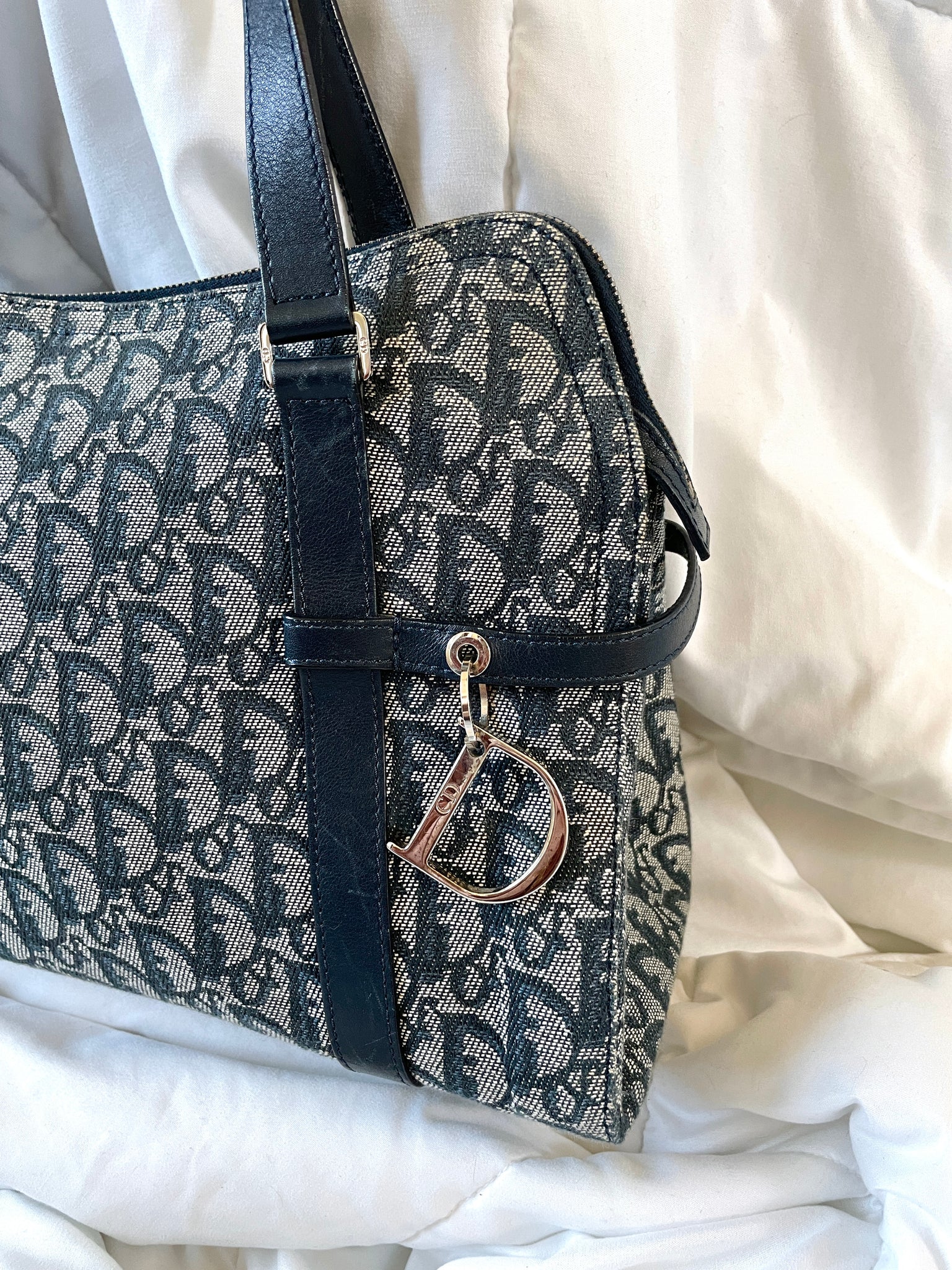 Rare Dior Charms Large Bowler Bag