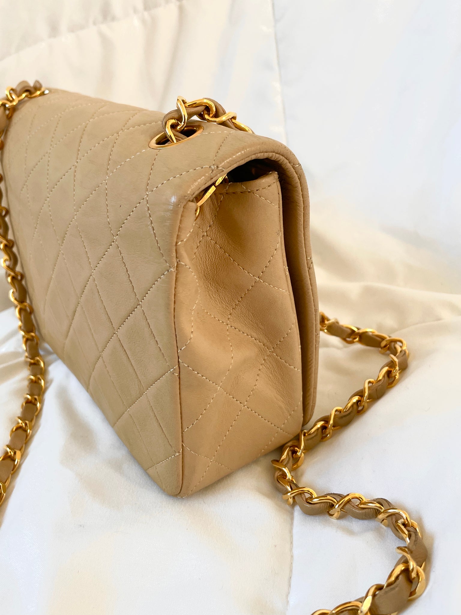 Chanel Lambskin Medium Full Flap Bag
