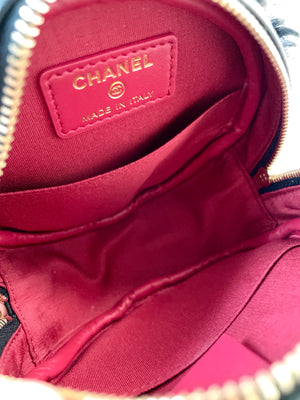 Rare Chanel 2020 Shearling Round Bag