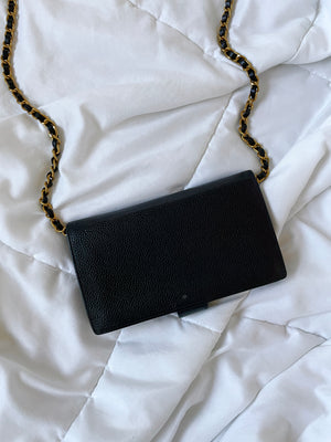 Chanel Caviar Wallet on Chain