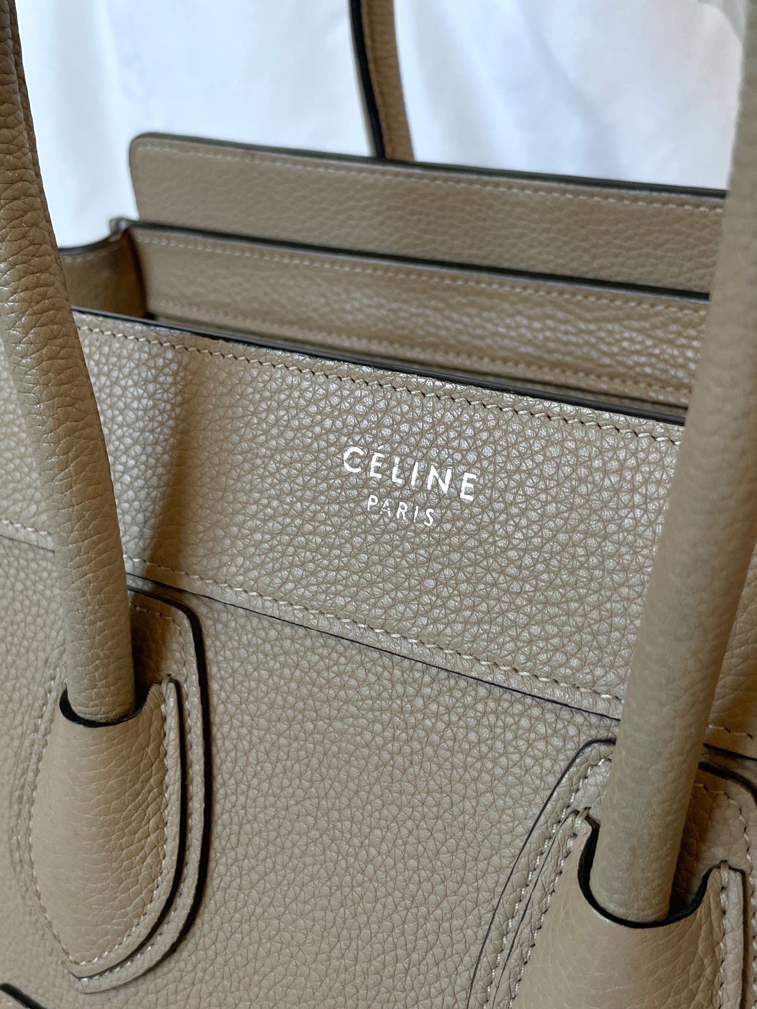 Mini Celine Luggage in Grained Calfskin