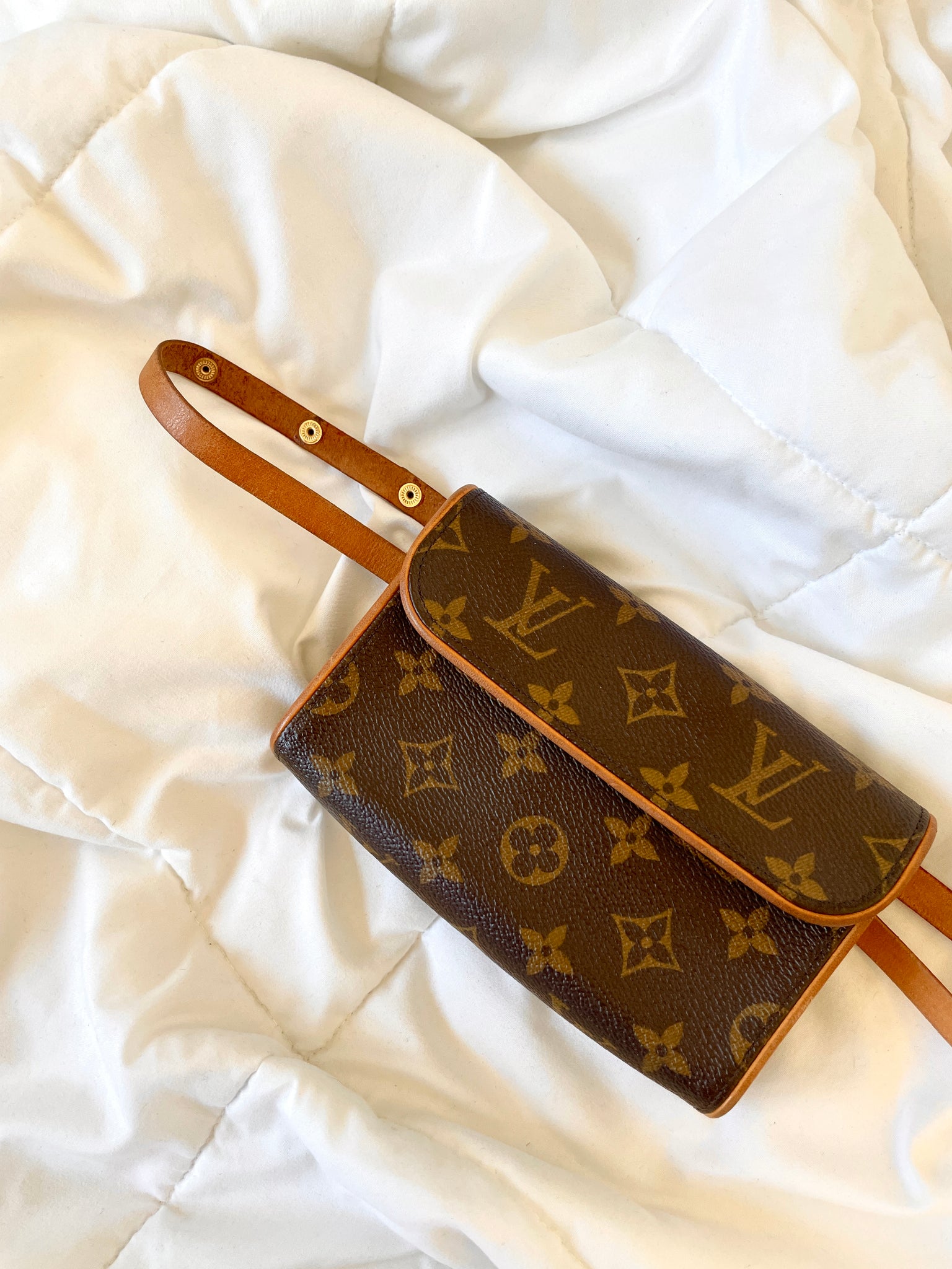 Monogram 'Florentine' Belt Bag, Authentic & Vintage