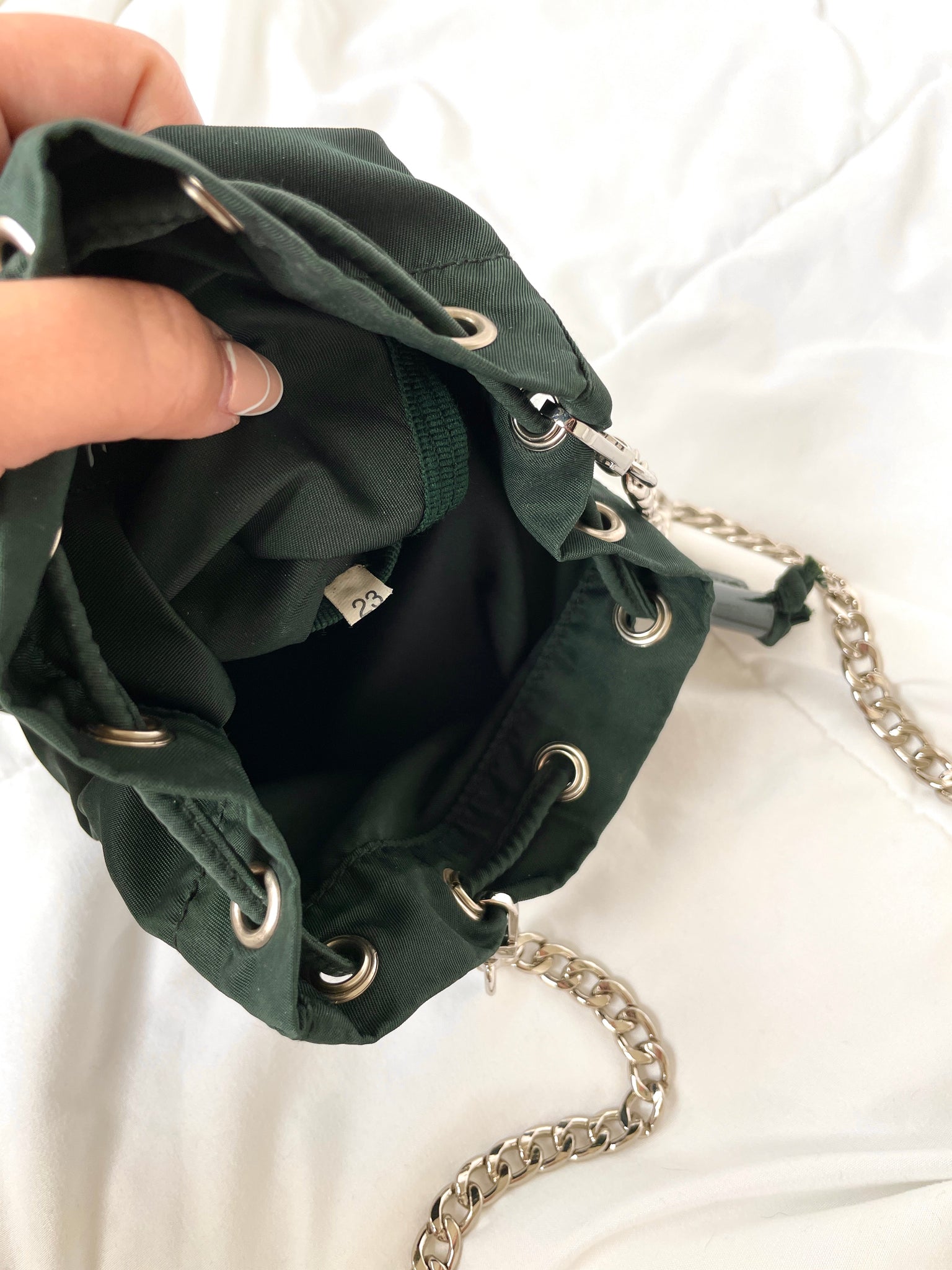 Prada Nylon Mini Bucket Bag
