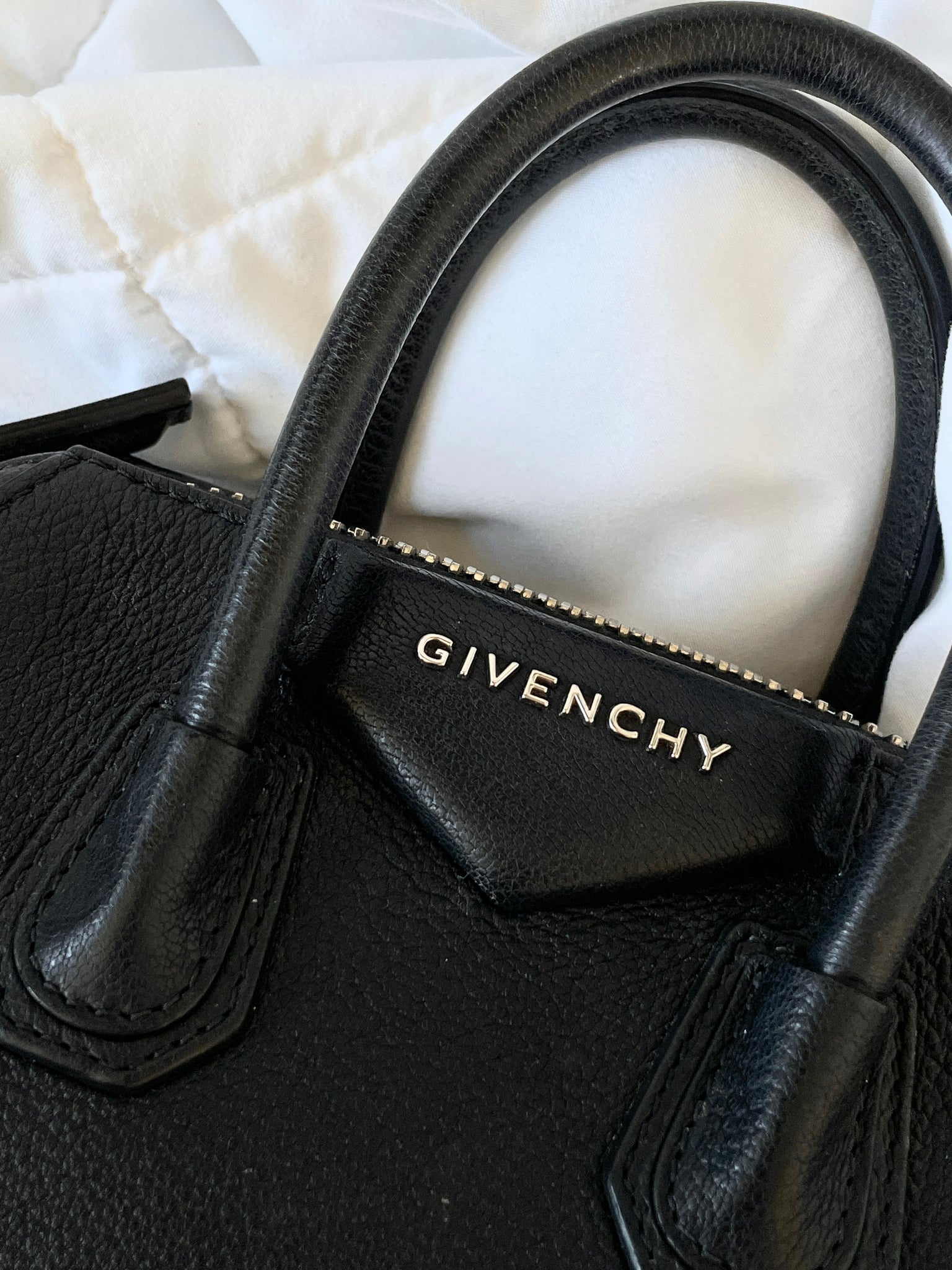 Givenchy Mini Antigona in Pebbled Calfskin