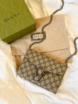 Gucci Dionysus GG Supreme Chain Wallet