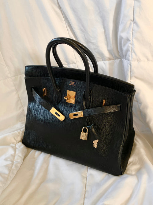 Hermès Ardennes Birkin 35  Designer Handbag Consignment Boutique