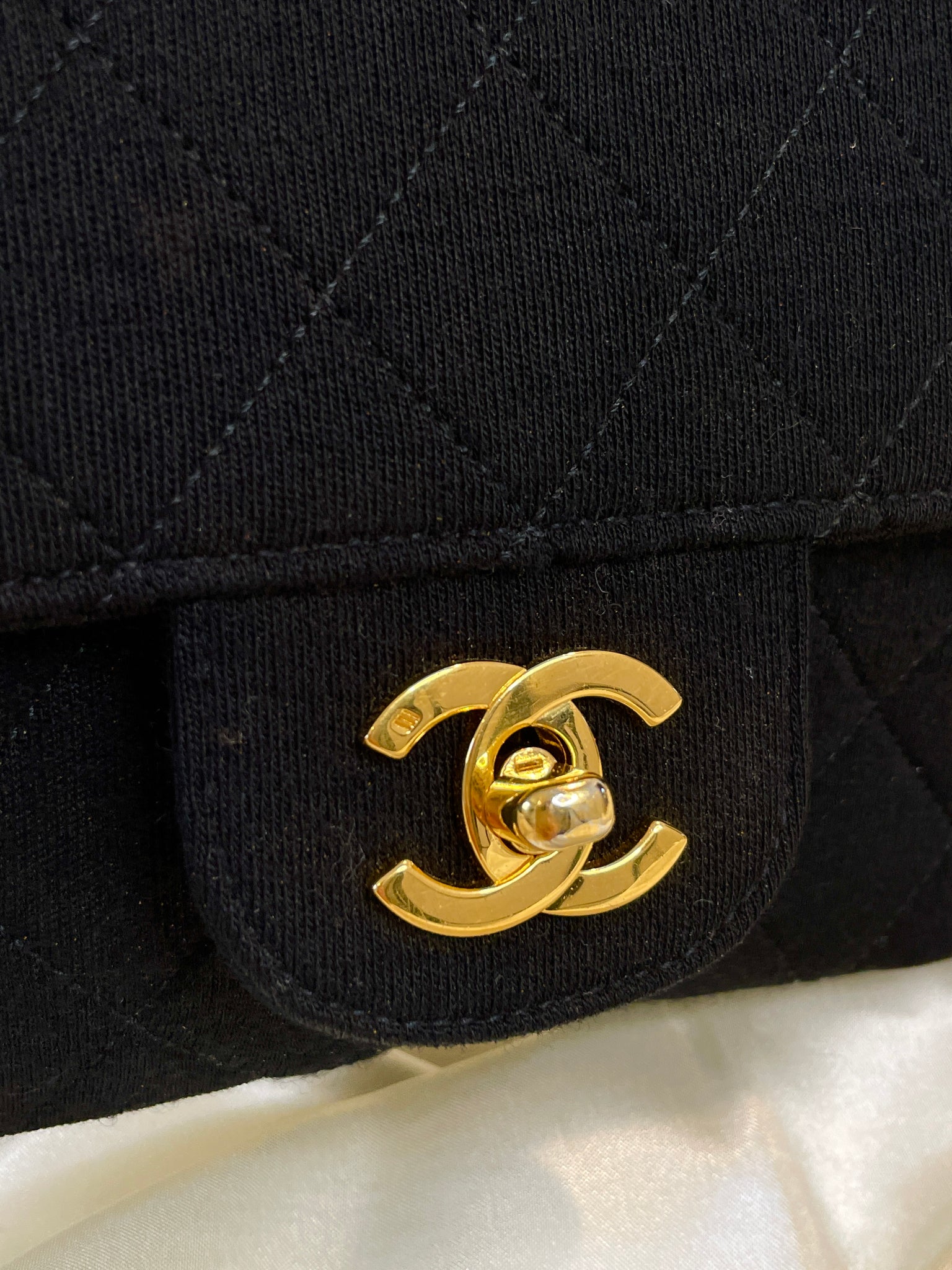 Rare Chanel Jersey Medium Double Flap Bag